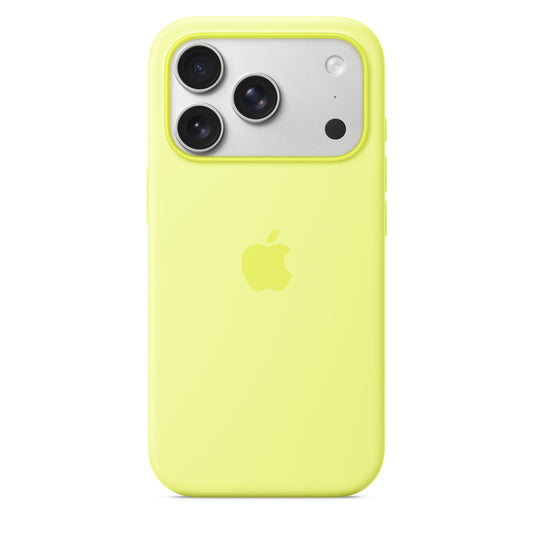 Silikonový kryt na iPhone 17 Pro Apple s MagSafe - neonově žlutý - iSTYLE CZ