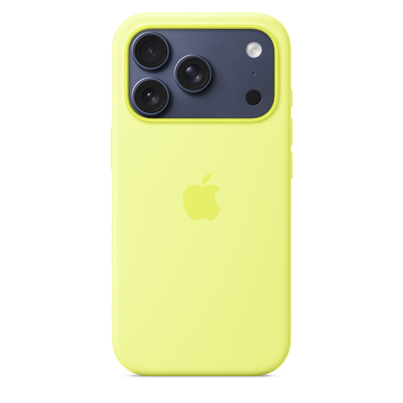Silikonový kryt na iPhone 17 Pro Apple s MagSafe - neonově žlutý - iSTYLE CZ