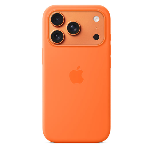 Silikonový kryt na iPhone 17 Pro s MagSafe Apple - oranžový - iSTYLE CZ