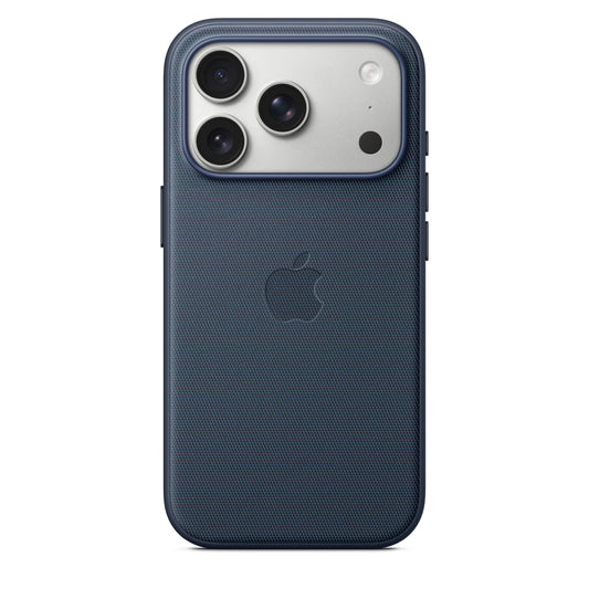 Kryt na iPhone 17 Pro z tkaniny TechWoven Apple s MagSafe - modrý - iSTYLE CZ