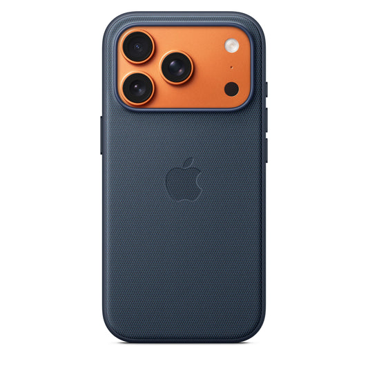 Kryt na iPhone 17 Pro z tkaniny TechWoven Apple s MagSafe - modrý - iSTYLE CZ