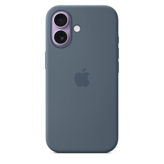 Silikonový kryt na iPhone 17 Apple s MagSafe - ocelově modrý - iSTYLE CZ