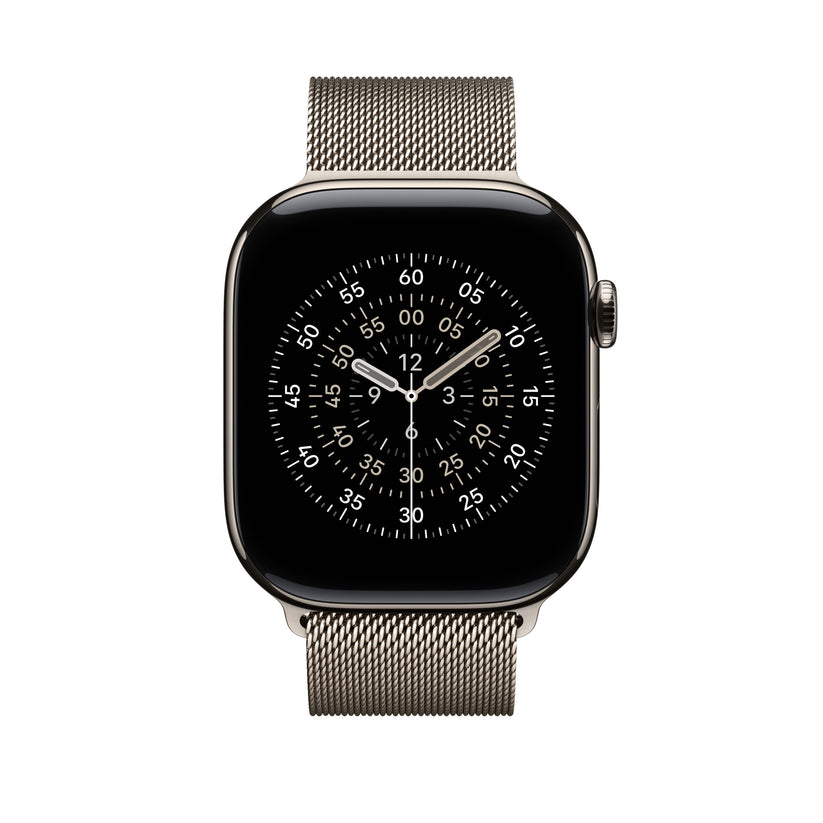 Řemínek pro Apple Watch 44/45/46/49 mm Apple přírodní milánský tah - M/L - iSTYLE CZ
