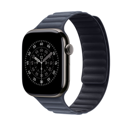 Řemínek pro Apple Watch 44/45/46/49 mm Apple námořnicky modrý magnetický tah - M/L - iSTYLE CZ