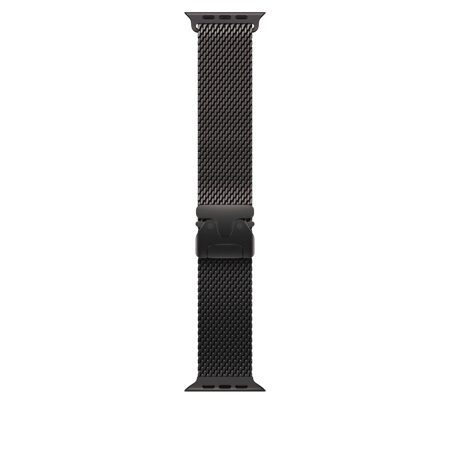 Řemínek pro Apple Watch 44/45/46/49 mm Apple milánský tah z černého titanu - střední - iSTYLE CZ