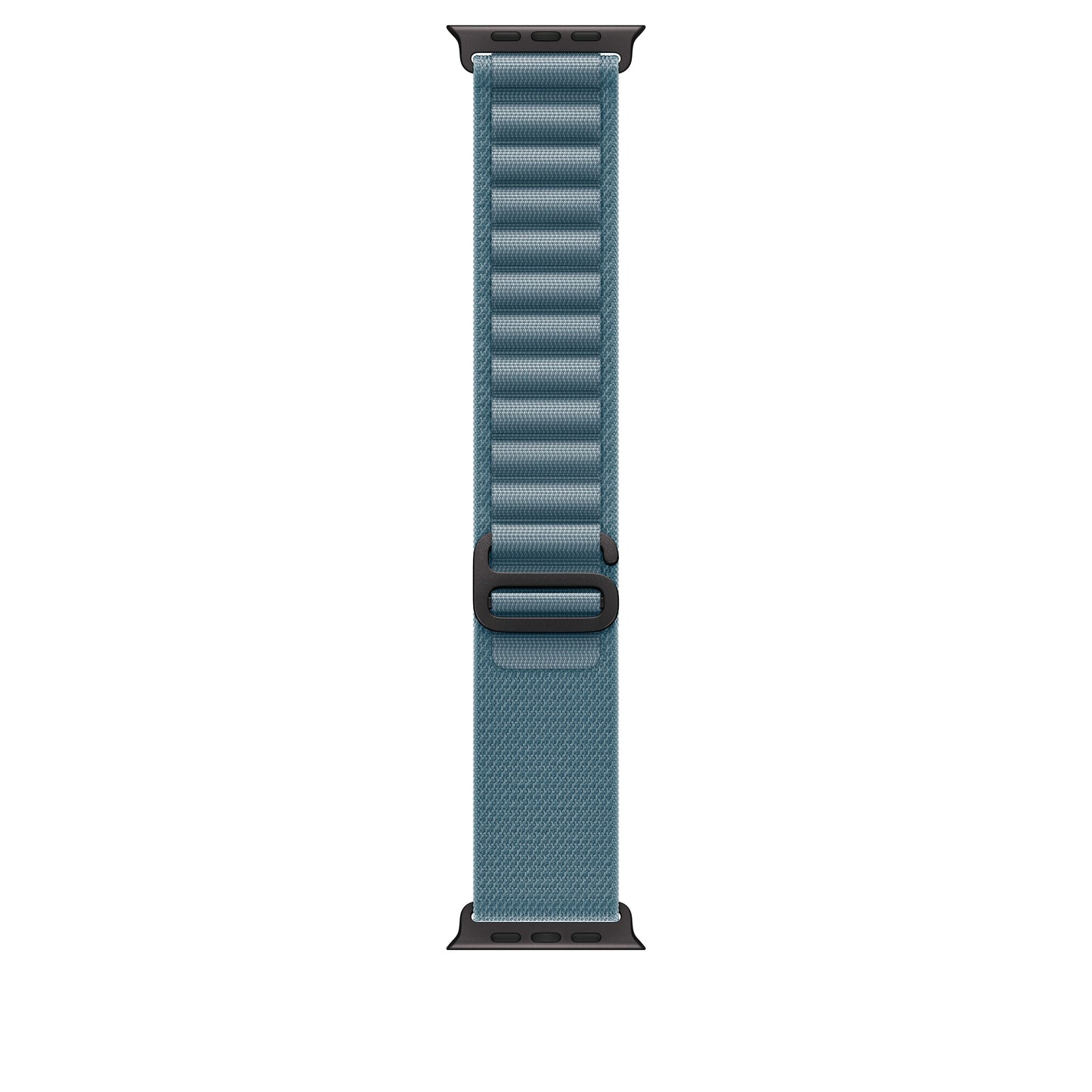 Řemínek pro Apple Watch 44/45/46/49 mm Apple světle modrý Alpský tah - střední - provedení z černého titanu - iSTYLE CZ