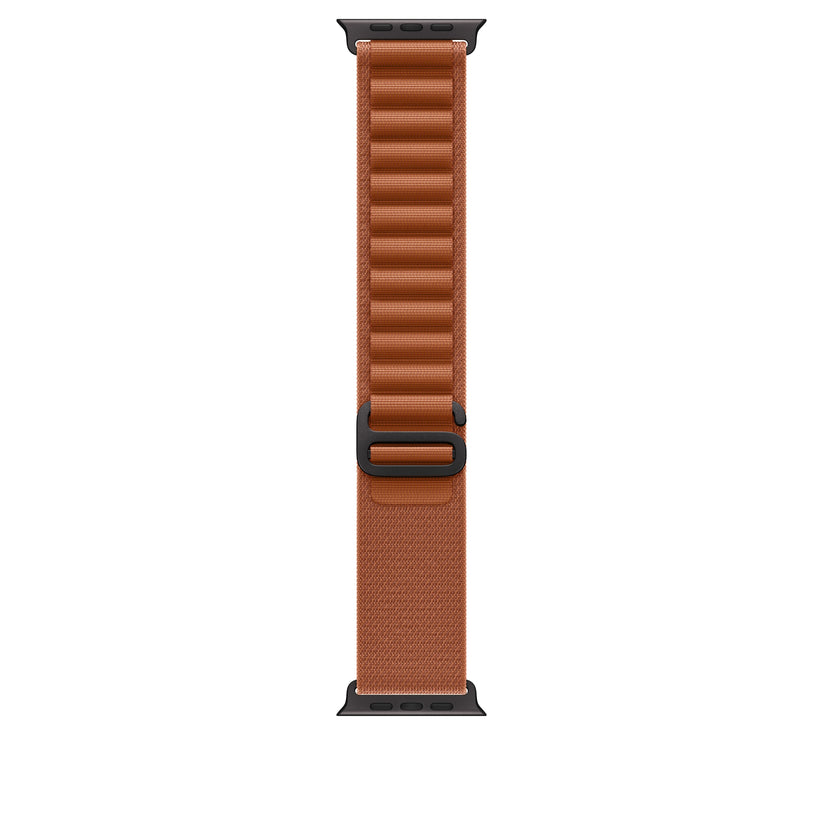 Řemínek pro Apple Watch 44/45/46/49 mm Apple terakotový Alpský tah - velký - provedení z černého titanu - iSTYLE CZ