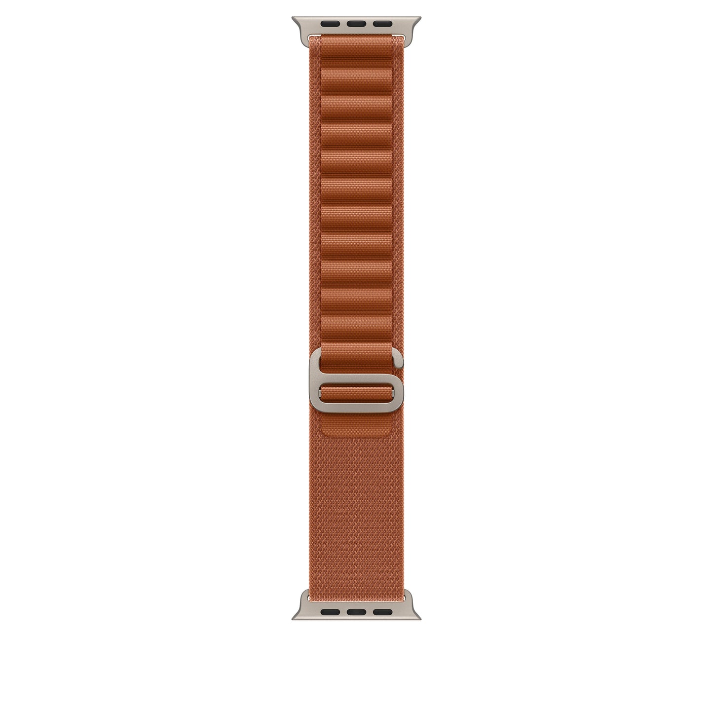 Řemínek pro Apple Watch 44/45/46/49 mm Apple terakotový Alpský tah - velký - provedení z přírodního titanu - iSTYLE CZ
