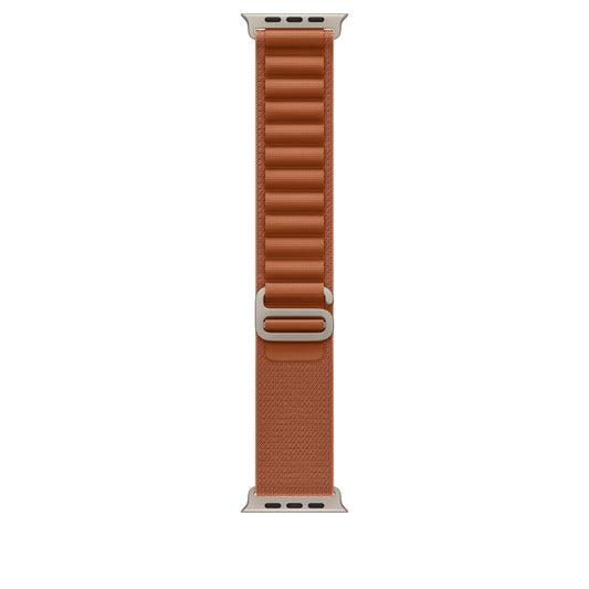 Řemínek pro Apple Watch 44/45/46/49 mm Apple terakotový Alpský tah - střední - provedení z přírodního titanu - iSTYLE CZ