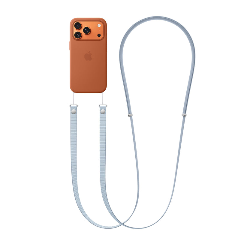 Crossbody popruh Apple - světle modrý - iSTYLE CZ