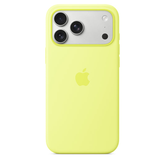 Silikonový kryt na iPhone 17 Pro Max Apple s MagSafe - neonově žlutý - iSTYLE CZ
