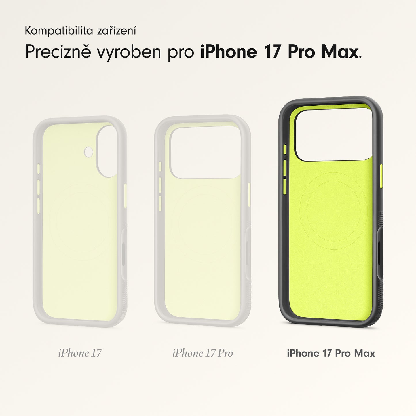 Odolný kryt pro iPhone 17 Pro Max Beats s MagSafe a ovladačem fotoaparátu - granitově šedý - iSTYLE CZ