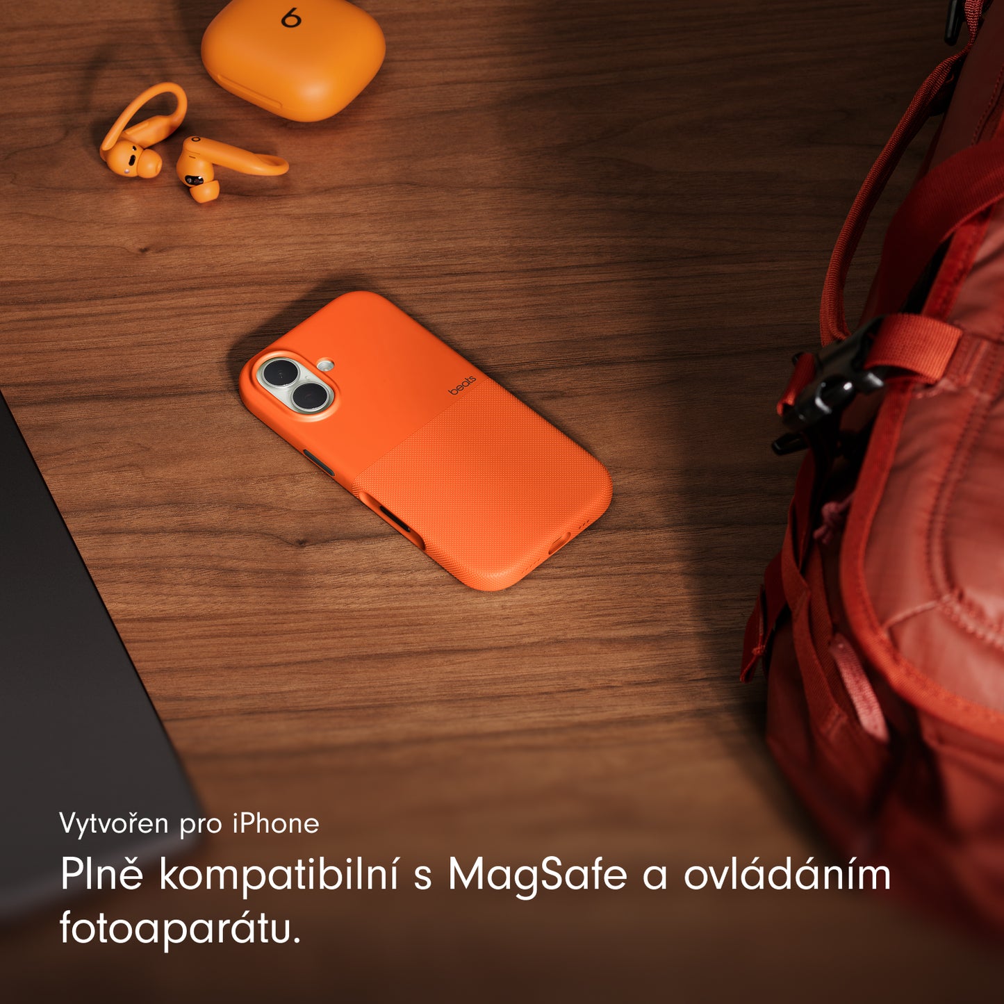 Odolný kryt pro iPhone 17 Beats s MagSafe a ovladačem fotoaparátu - sierra oranžový - iSTYLE CZ