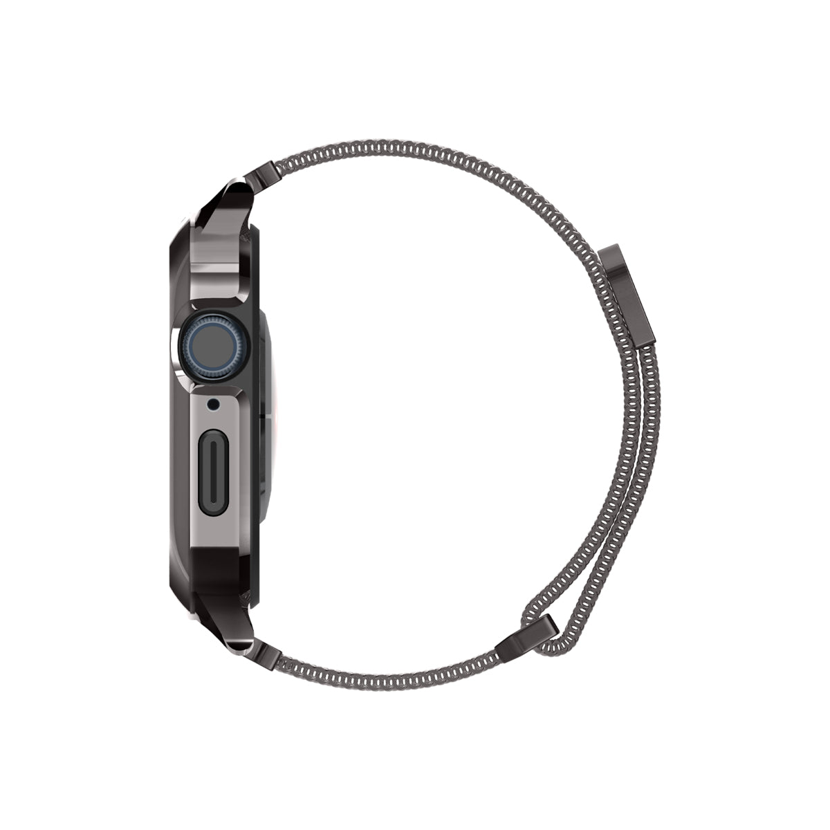 Řemínek pro Apple Watch 42/44/45/49 mm Spigen Metal Fit Pro - šedý - iSTYLE CZ