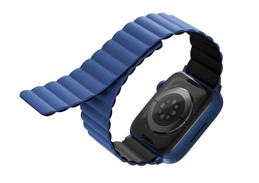 Řemínek pro Apple Watch 38/40/41 mm Uniq Revix - modro/černý - iSTYLE CZ