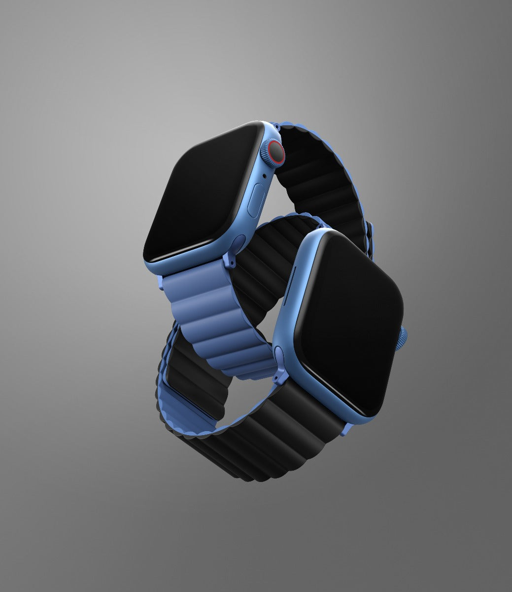 Řemínek pro Apple Watch 38/40/41 mm Uniq Revix - modro/černý - iSTYLE CZ