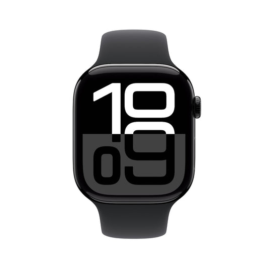 Apple Watch Series 10 GPS 46mm klavírně černé hliníkové pouzdro s černým sportovním řemínkem - S/M (otevřený) - iSTYLE CZ