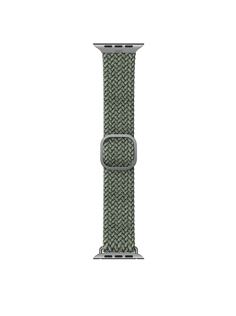 Pletený řemínek pro Apple Watch 38/40/41 mm UNIQ Aspen Braided - zelený - iSTYLE CZ