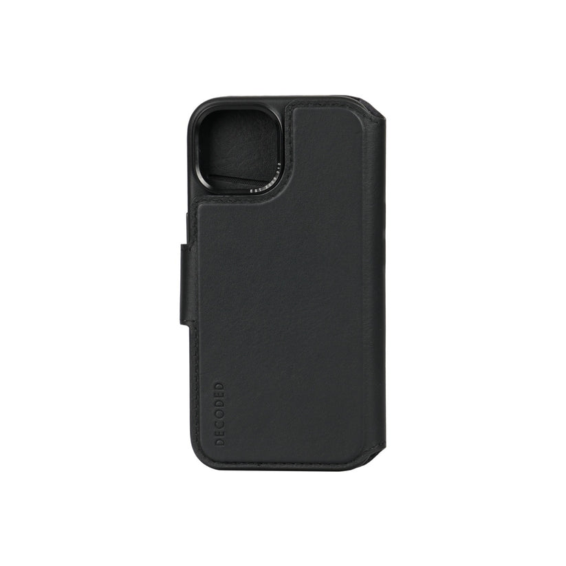 Kožená odnímatelná peněženka Decoded pro iPhone 15 Pro - černá - iSTYLE CZ
