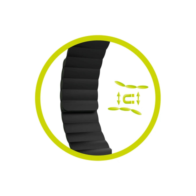 Řemínek pro Apple Watch 42/44/45/49 mm Mobile Magnetic Strap II - černý - iSTYLE CZ