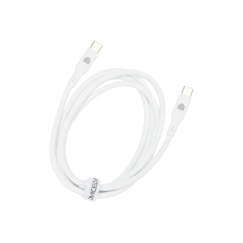 Kabel USB-C / USB-C Dviced 1,25 m – bílý - iSTYLE CZ