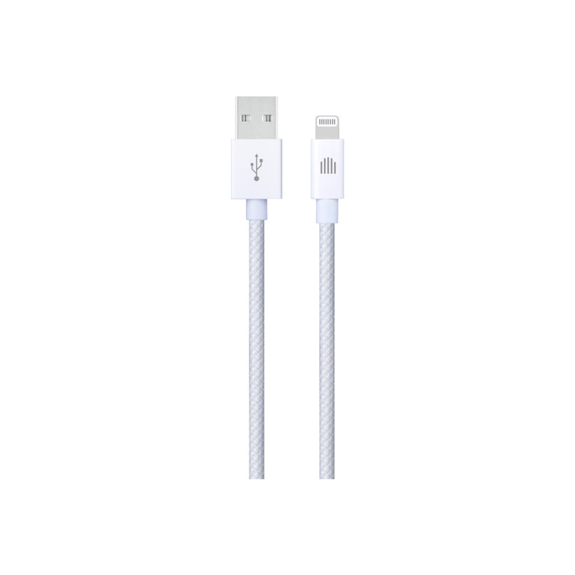 Pletený kabel USB-A / Lightning Dviced 1,25 m – bílý - iSTYLE CZ