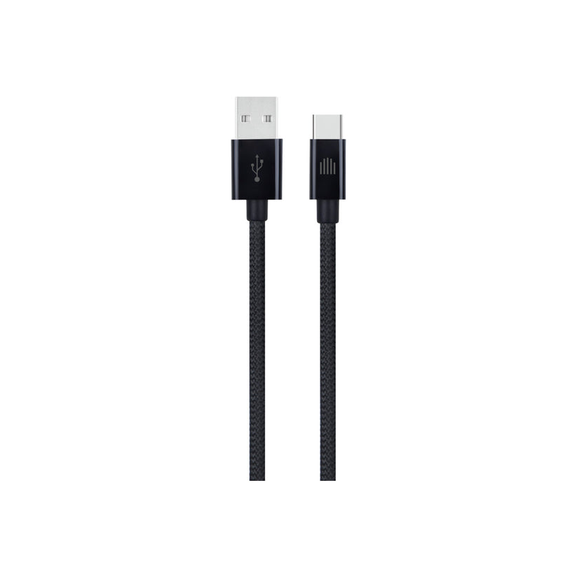 Pletený kabel USB-A / USB-C Dviced 1,25 m – černý - iSTYLE CZ
