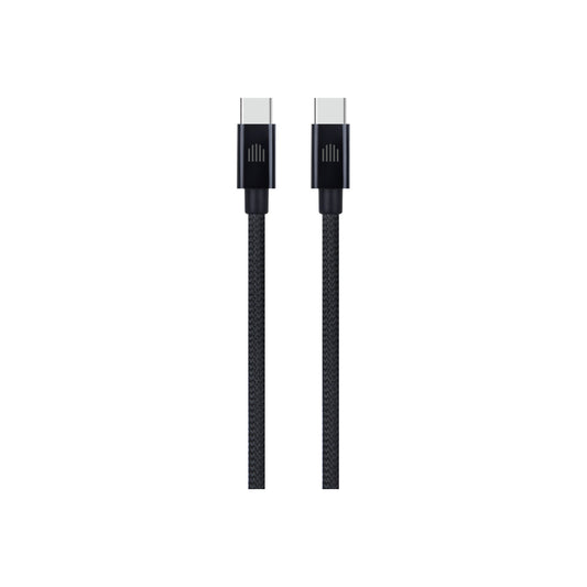 Pletený kabel USB-C / USB-C Dviced 0,25 m – černý - iSTYLE CZ