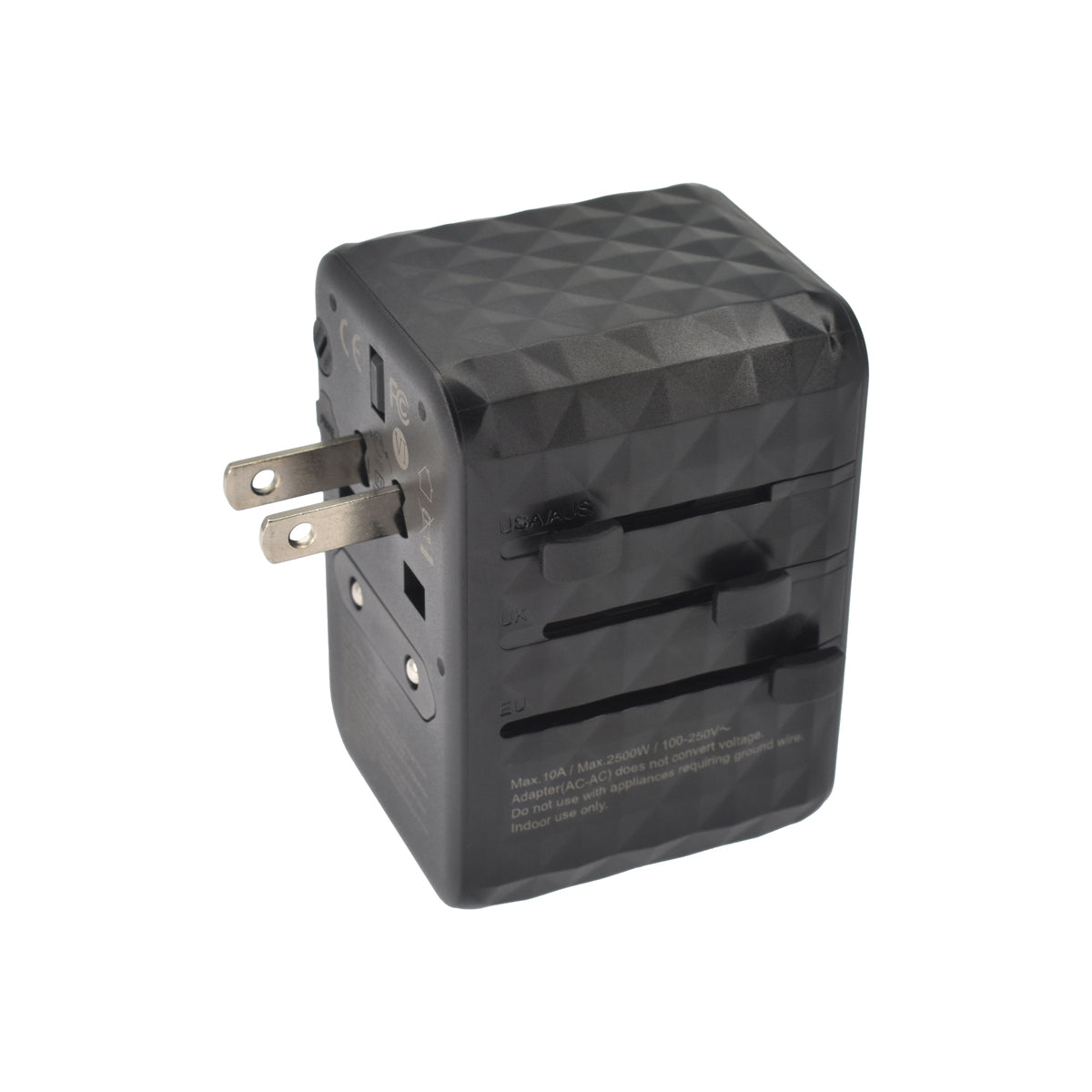 Cestovní adaptér 65W Dviced Universal – černý - iSTYLE CZ