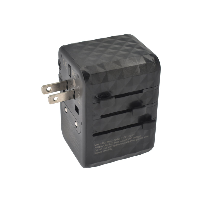 Cestovní adaptér 65W Dviced Universal – černý - iSTYLE CZ