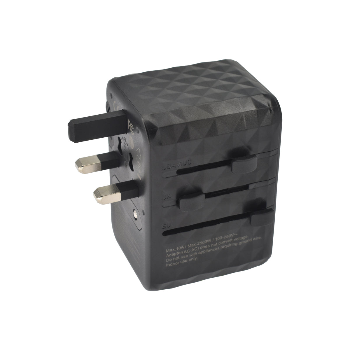 Cestovní adaptér 65W Dviced Universal – černý - iSTYLE CZ