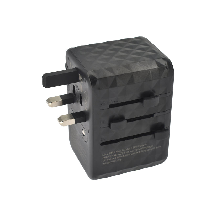 Cestovní adaptér 65W Dviced Universal – černý - iSTYLE CZ