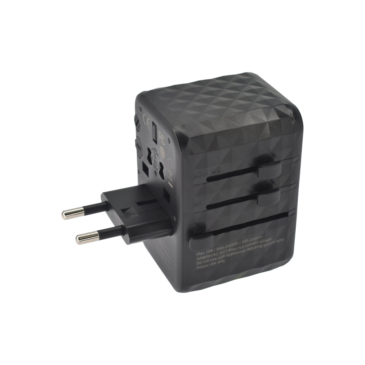 Cestovní adaptér 65W Dviced Universal – černý - iSTYLE CZ