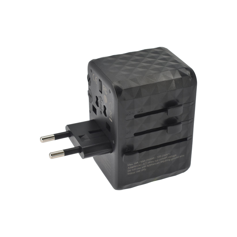 Cestovní adaptér 65W Dviced Universal – černý - iSTYLE CZ