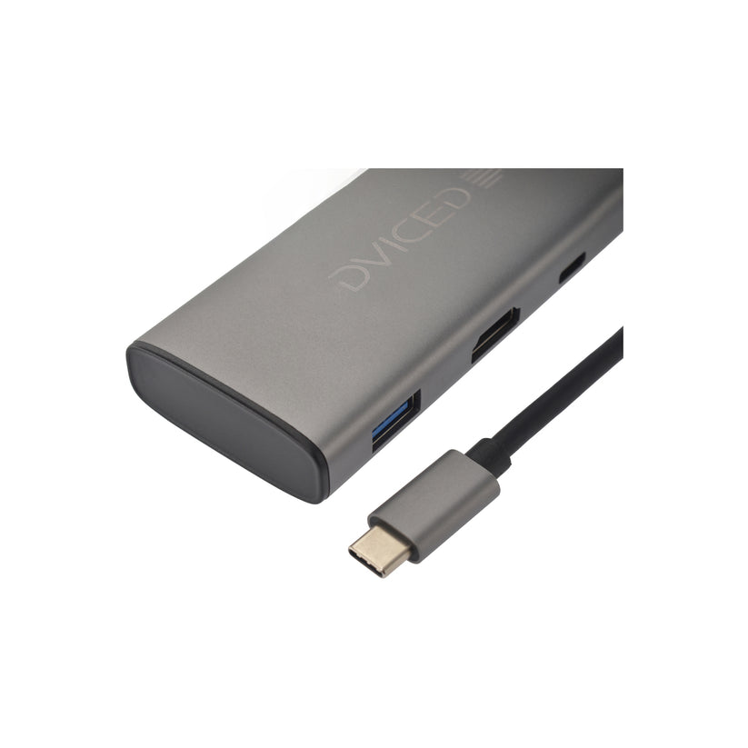 6v1 HUB USB-C Dviced - šedý - iSTYLE CZ
