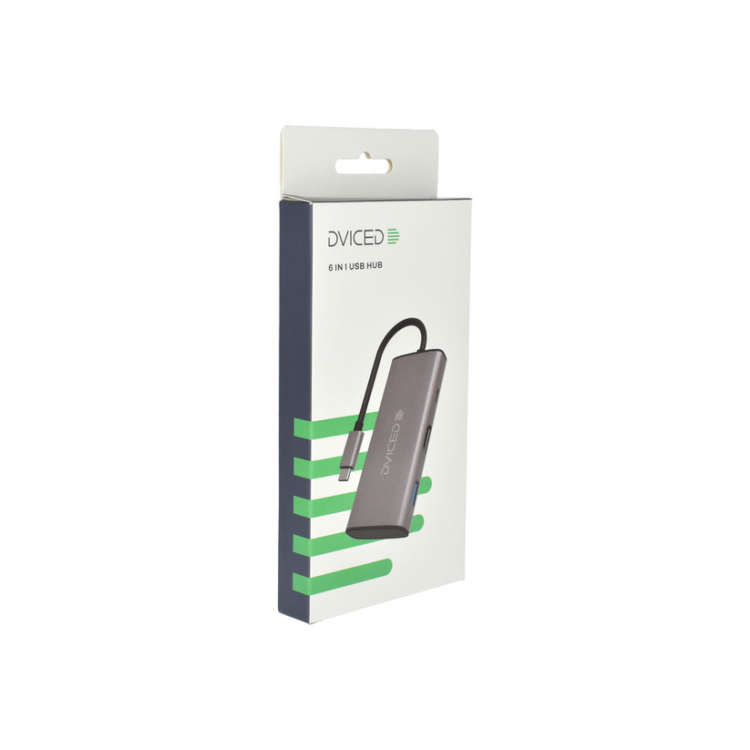 6v1 HUB USB-C Dviced - šedý - iSTYLE CZ