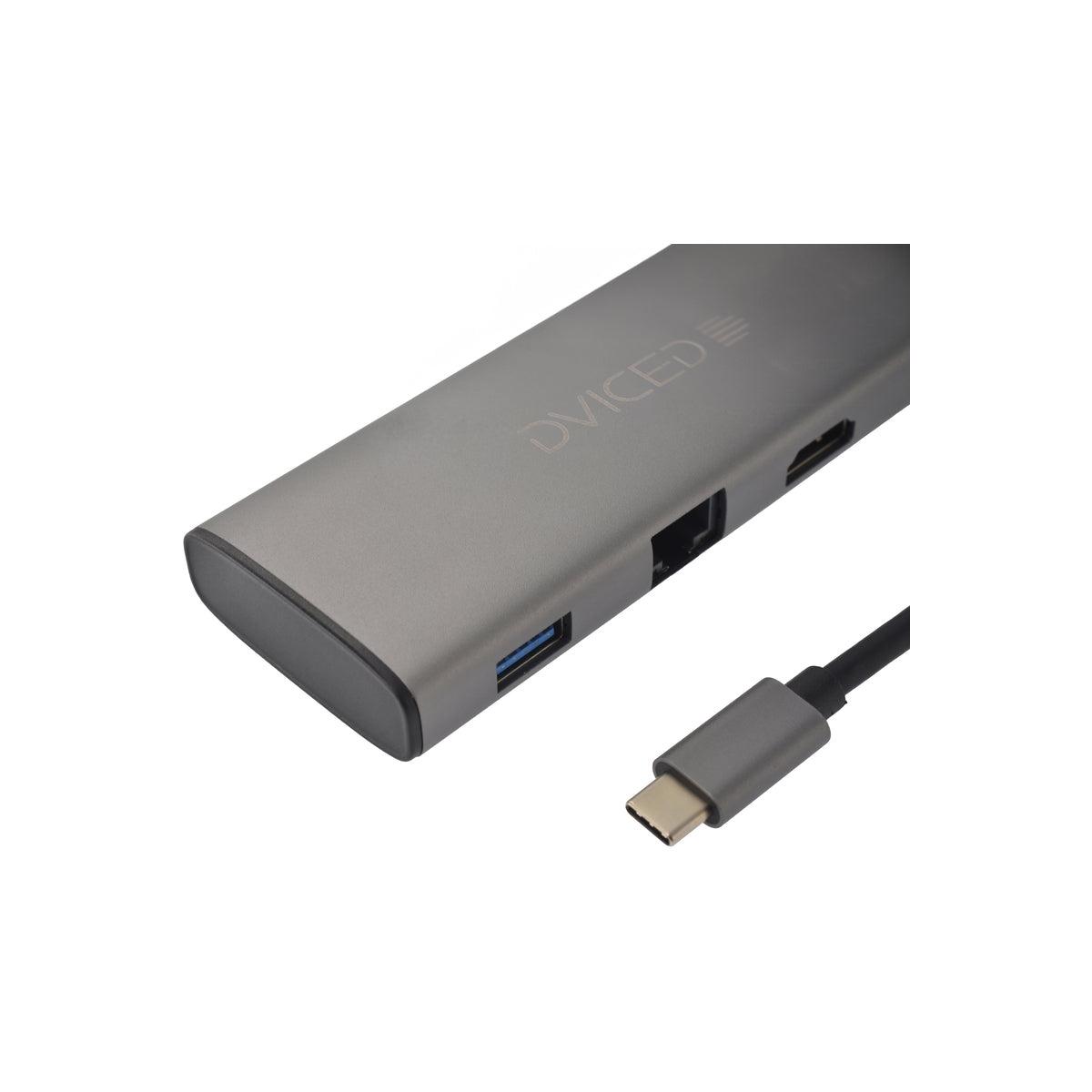 7v1 HUB USB-C Dviced - šedý - iSTYLE CZ