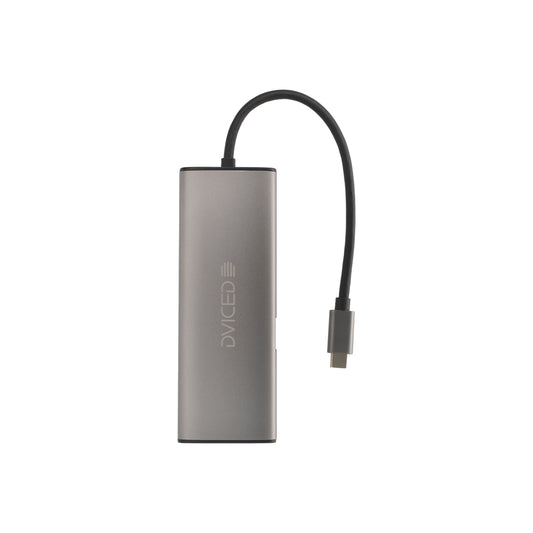9v1 USB-C HUB Dviced - šedý - iSTYLE CZ