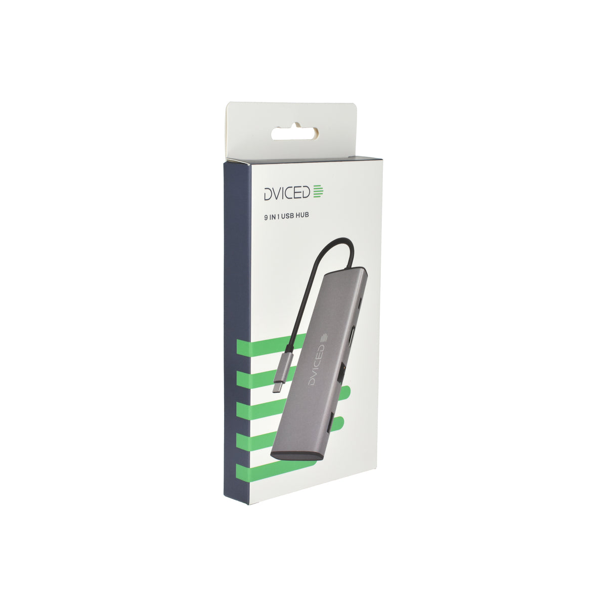 9v1 USB-C HUB Dviced - šedý - iSTYLE CZ