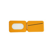 Skládací kožená MagSafe peněženka Dviced – oranžová - iSTYLE CZ