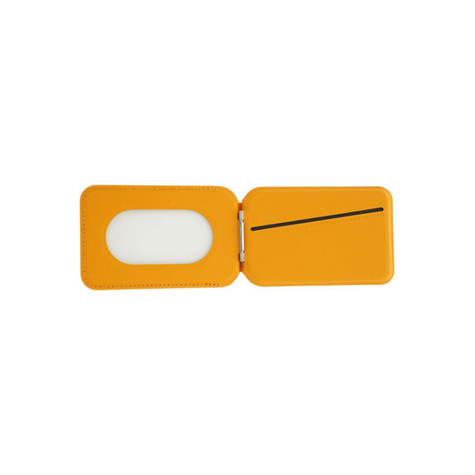 Skládací kožená MagSafe peněženka Dviced – oranžová - iSTYLE CZ