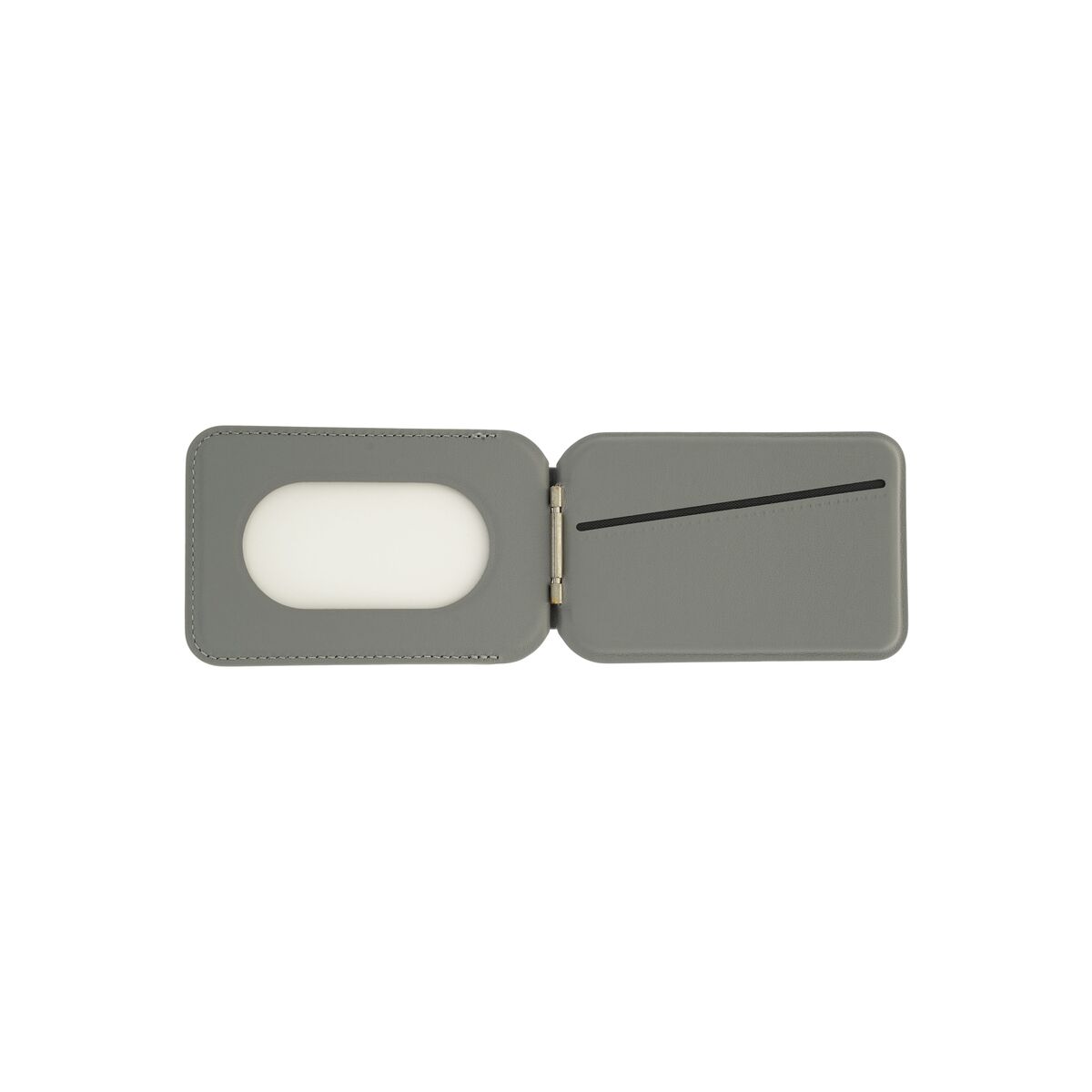 Skládací kožená MagSafe peněženka Dviced – šedá - iSTYLE CZ