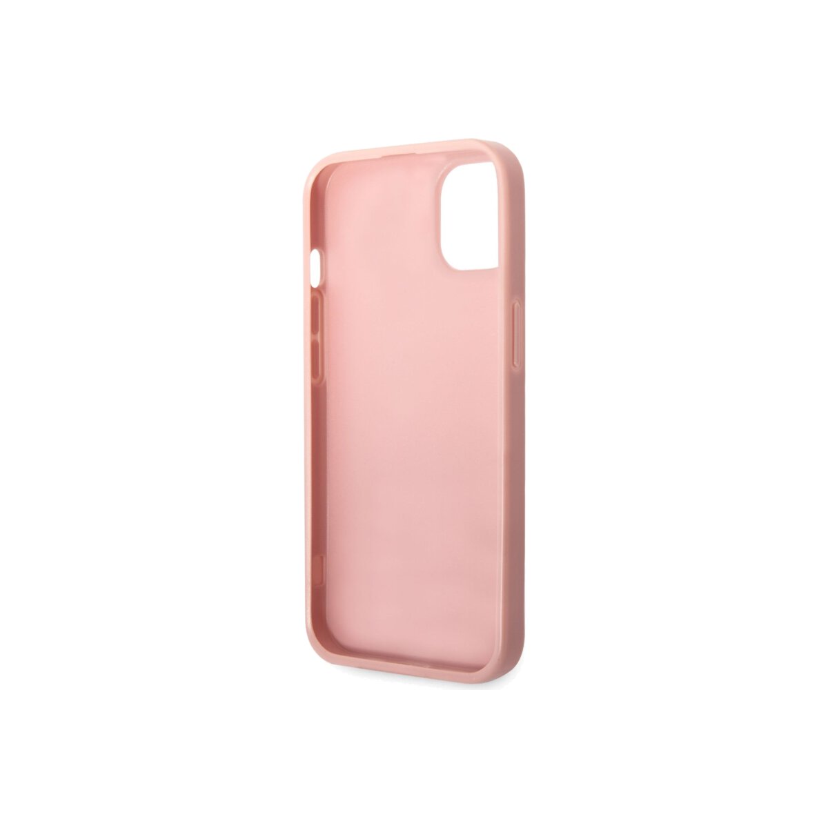 Kryt pro iPhone 14 Plus Guess Glitter Flakes Metal Logo - růžový - iSTYLE CZ