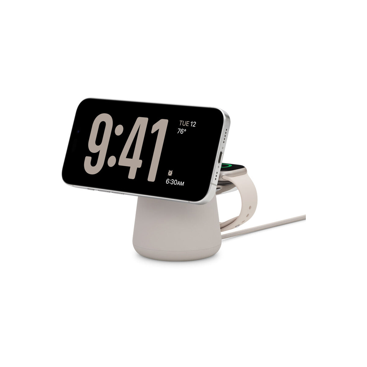 MagSafe bezdrátový nabíjecí dok Belkin 2v1 - pískový - iSTYLE CZ