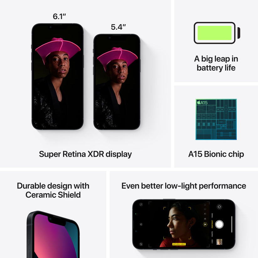 Apple iPhone 13 256GB - temně inkoustový (použité, opotřebené) - iSTYLE CZ