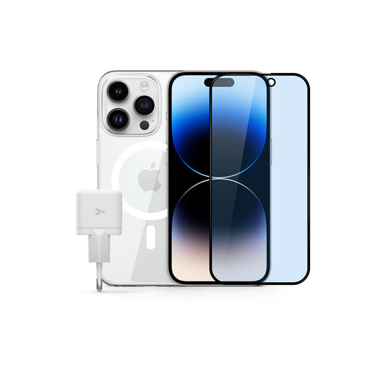 Základní balíček k iPhone 17 Pro Max iSTYLE COMFORT (sklo na displej, ochranný kryt, 20W adaptér) - iSTYLE CZ