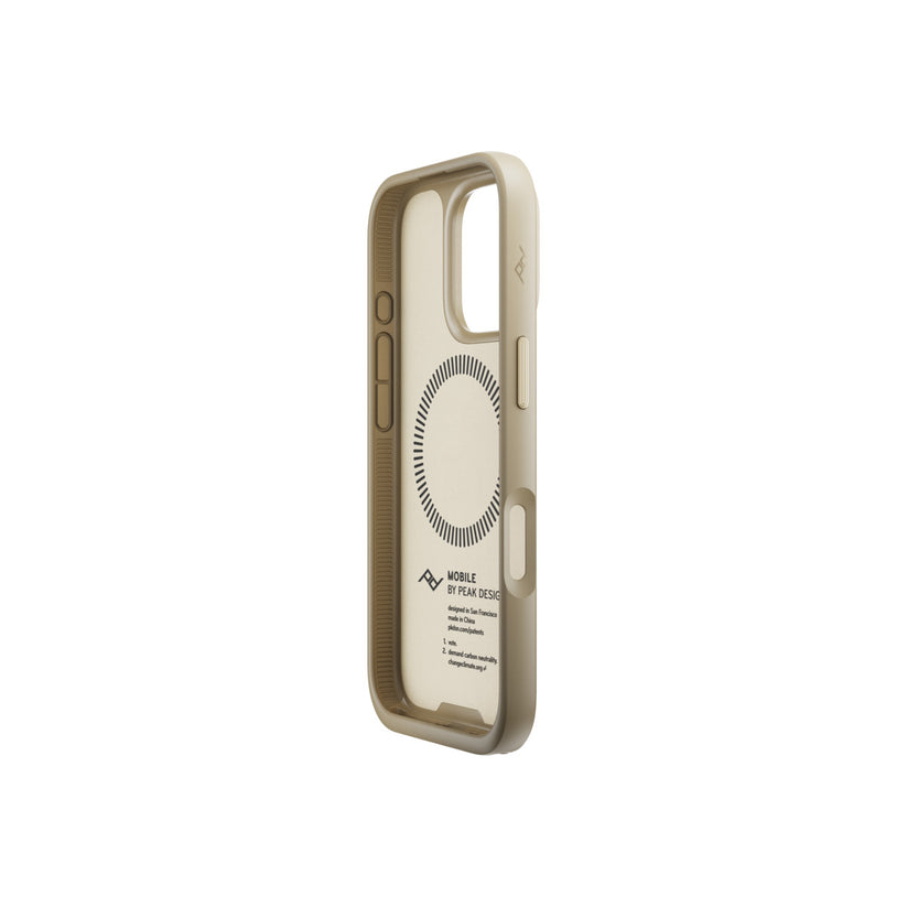 Kryt pro iPhone 16 Pro Peak Design Mobile Everyday Clarino Case - světle béžový - iSTYLE CZ