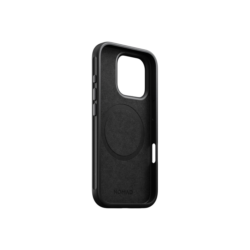 Kožený kryt pro iPhone 16 Pro Nomad Modern - černý - iSTYLE CZ