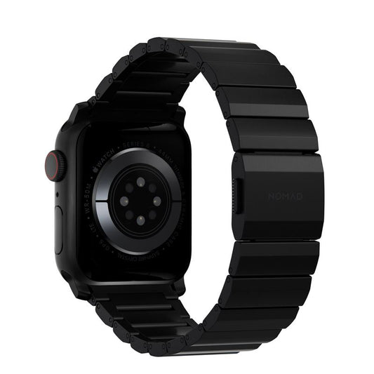 Titanový řemínek pro Apple Watch 42/44/45/49 mm Nomad Titanium - černý - iSTYLE CZ