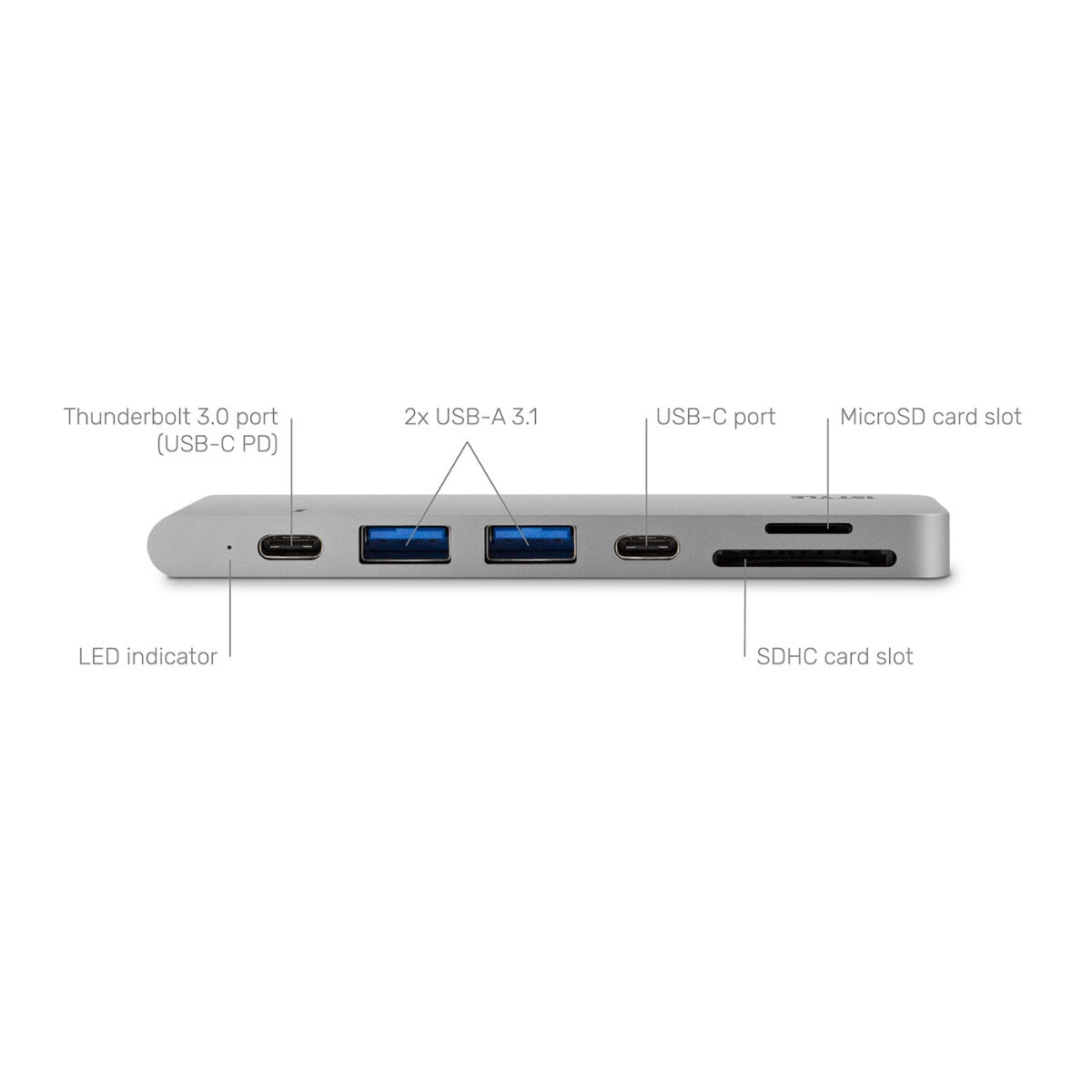 USB-C HUB dokovací stanice iSTYLE - stříbrná - iSTYLE CZ